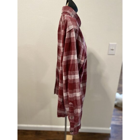 Hollister Stretch Womens M Plaid  Flannel Button Down Long Sleeve Collar - Picture 8 of 10